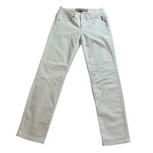 Disney Alice Through The Looking Glass White Denim Jeans Heart Detail Sz‎ 4
